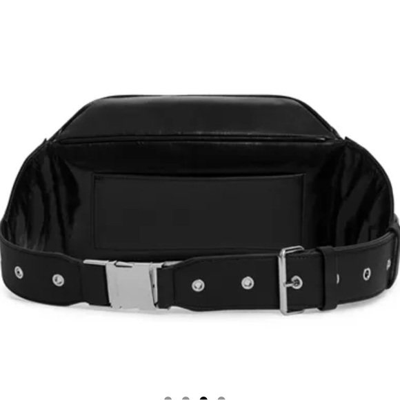 Allsaints Black Leather Belt Bag - Picture 3 of 5